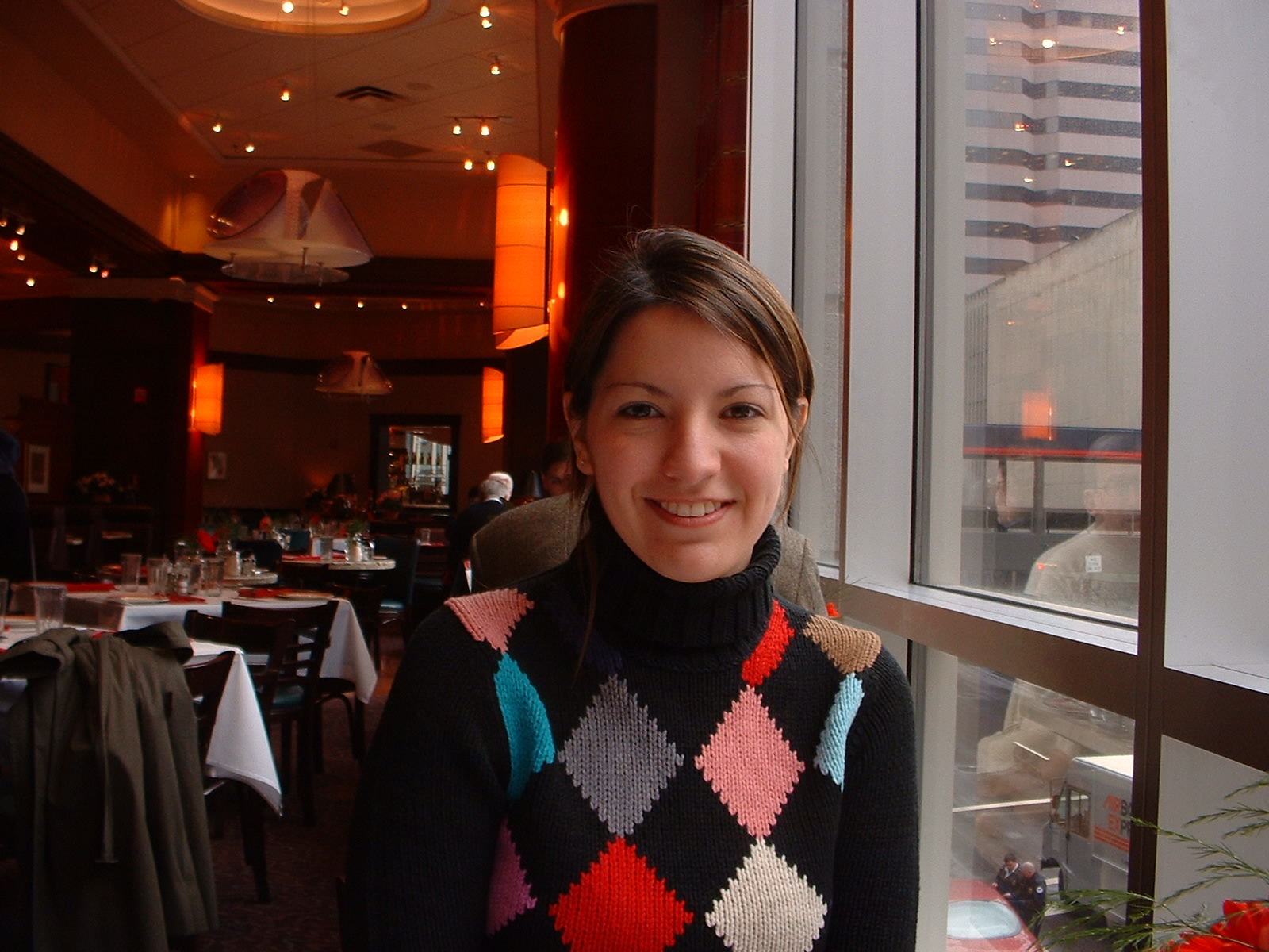 Tanya in a Restaurant